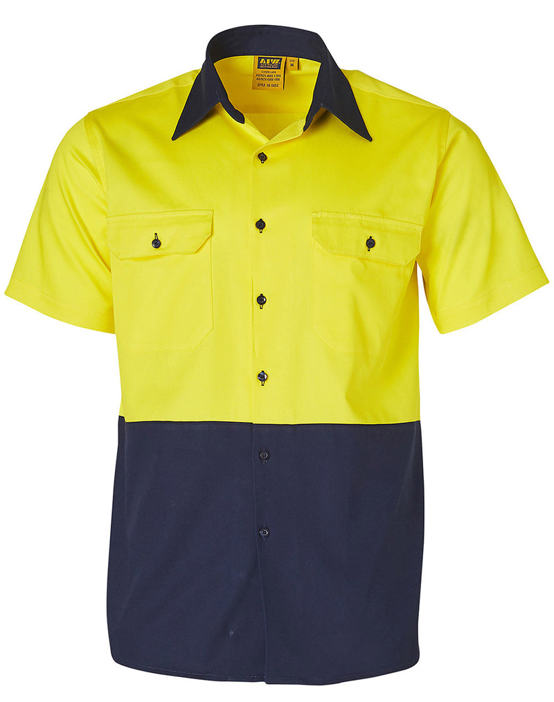 SW53 COTTON DRILL SAFETY SHIRT