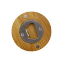 Round Bamboo Bottle Opener