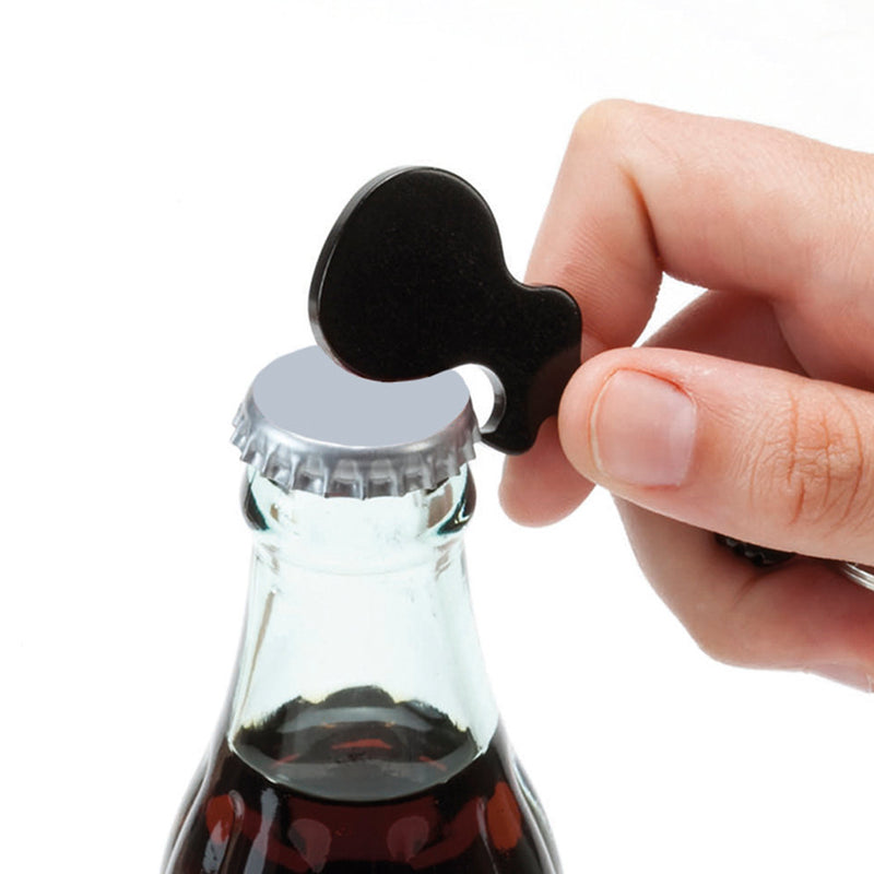 Guitar-shaped keychain