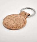 Round cork key ring