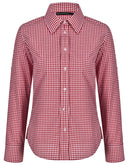 M8300L Ladies’ Gingham Check Long Sleeve Shirt