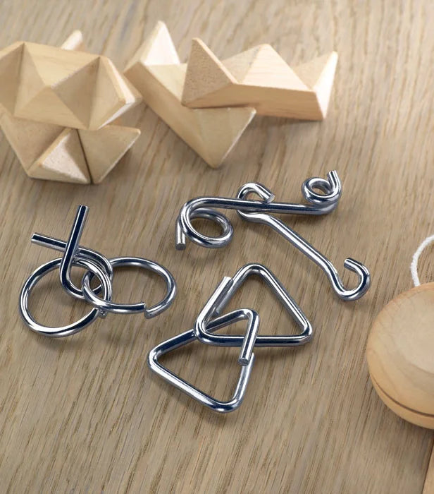 Set of 3 Metal Brain Teasers