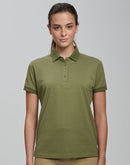 PS72 Ladies Ultrafine Cotton Pique Short Sleeve Polo