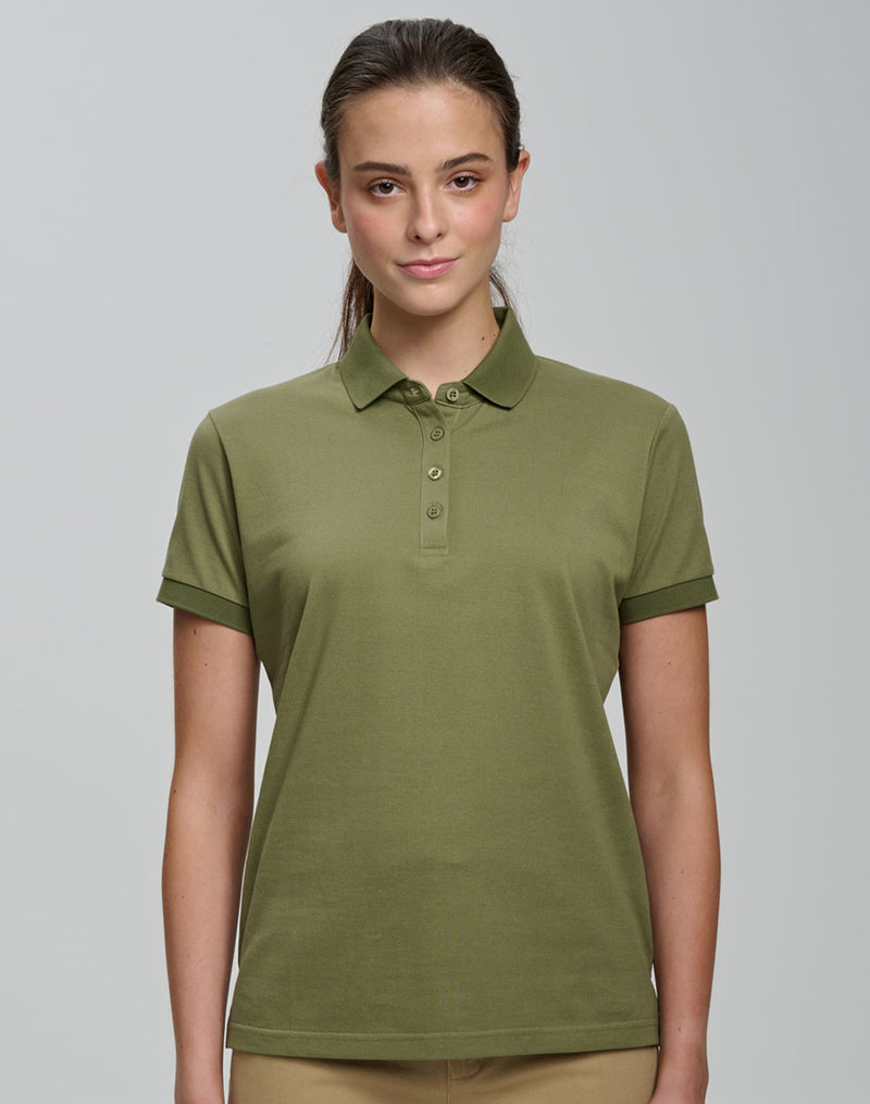 PS72 Ladies Ultrafine Cotton Pique Short Sleeve Polo