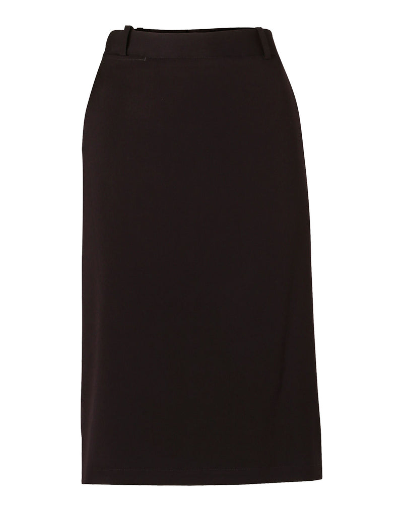 M9478 Women's Poly/Viscose Stretch Twill Flexi Waist A-line Utility Lined Skirt