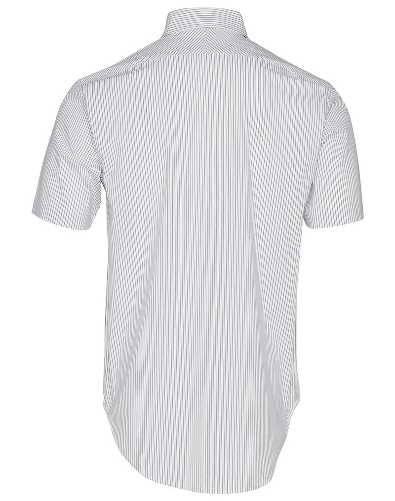 M7200S Men's Ticking Stripe Short Sleeve Shirt