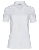M8636S Women’s Full Zip Front Short Sleeve Tunic