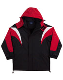 JK28 BATHURST Tri-colour Jacket With Hood Unisex
