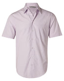 M7360S Men's Mini Check Short Sleeve Shirt