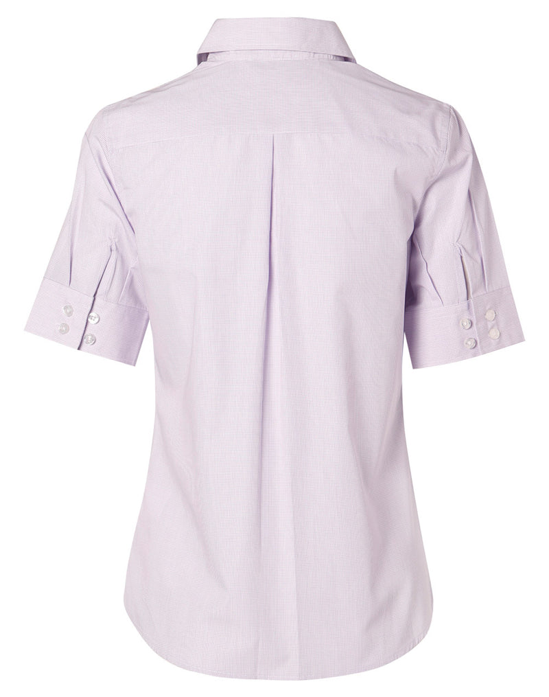 M8360S Women's Mini Check Short Sleeve Shirt