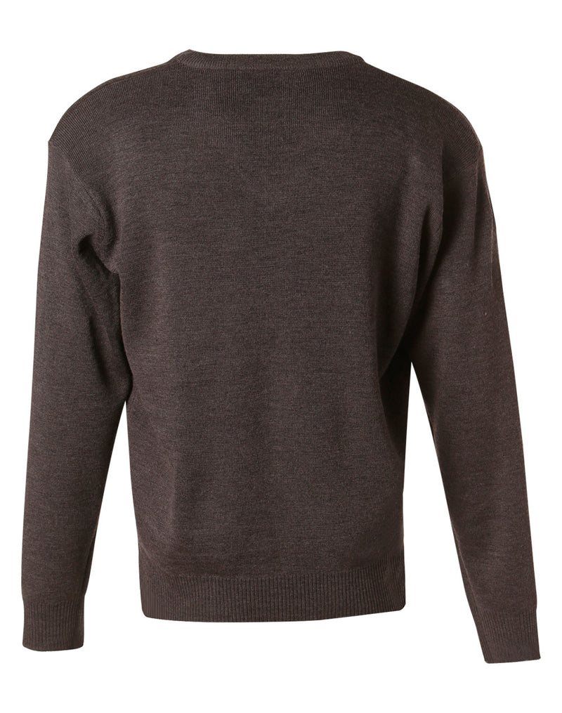 WJ01 Unisex Wool/ Acrylic V-Neck Jumper