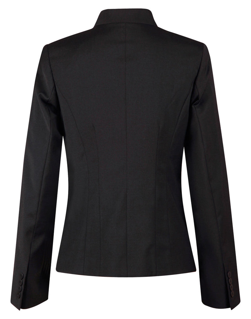 M9202 Ladies’ Wool Blend Stretch Reverse Lapel Jacket