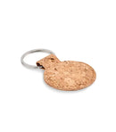 Round cork key ring