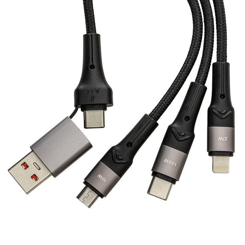 6-in-1 charging cable with LED display