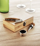 Wine Set in Bamboo Box