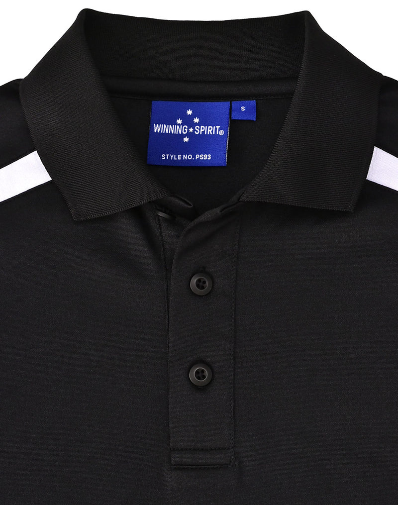 PS93 MENS SUSTAINABLE POLY/COTTON CONTRAST SS POLO