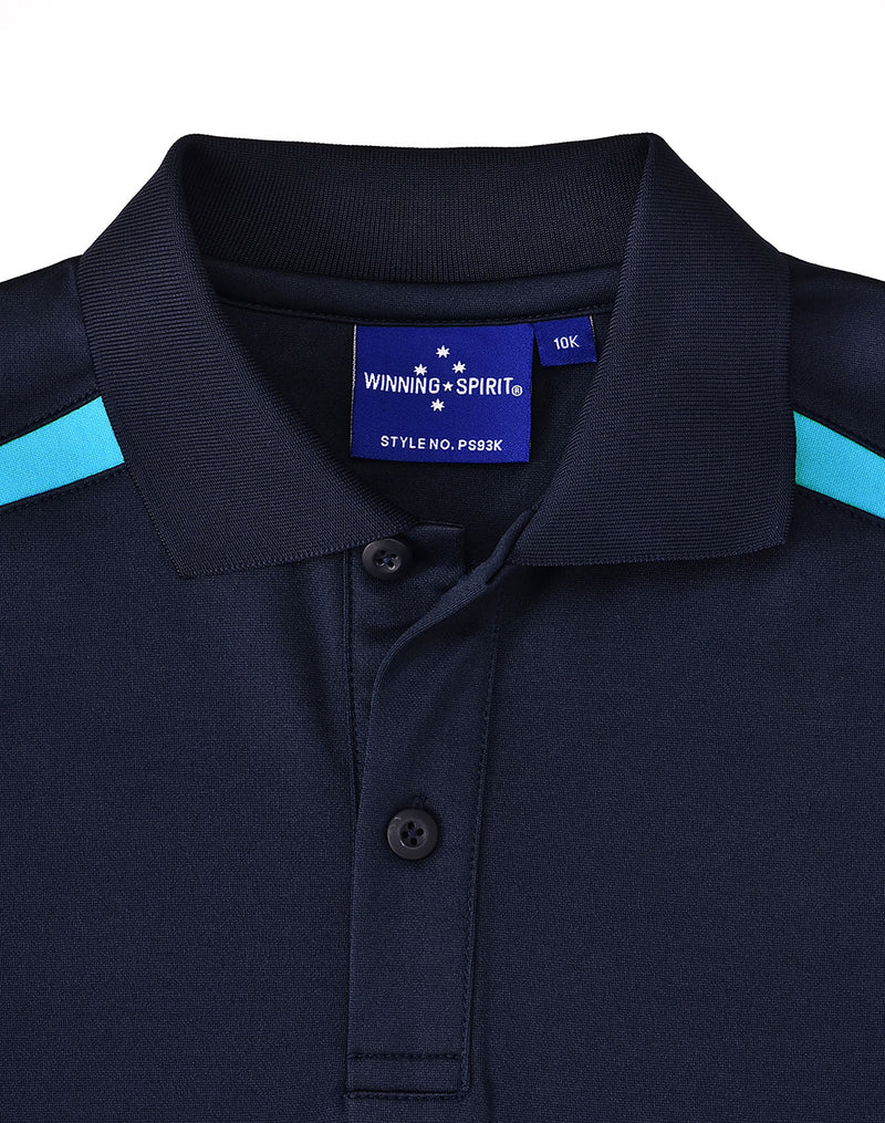 PS93K KIDS SUSTAINABLE POLY/COTTON CONTRAST SS POLO