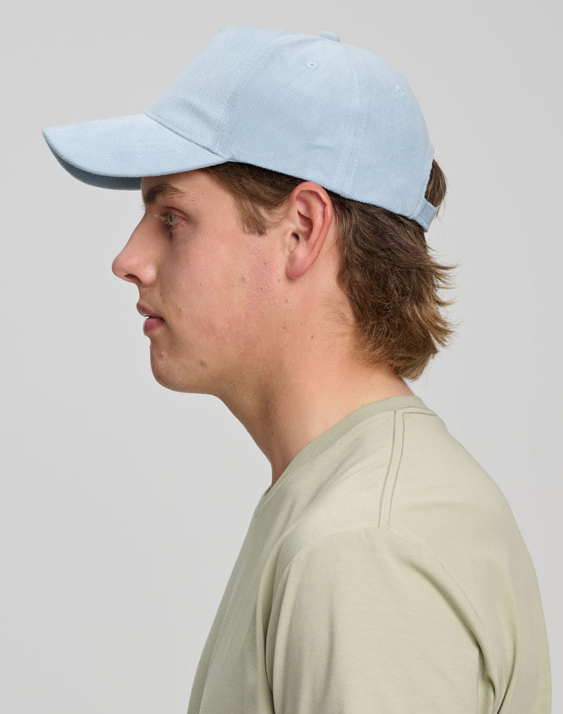 CH52 POLYESTER JACQUARD TEXTURE 5 PANEL CAP