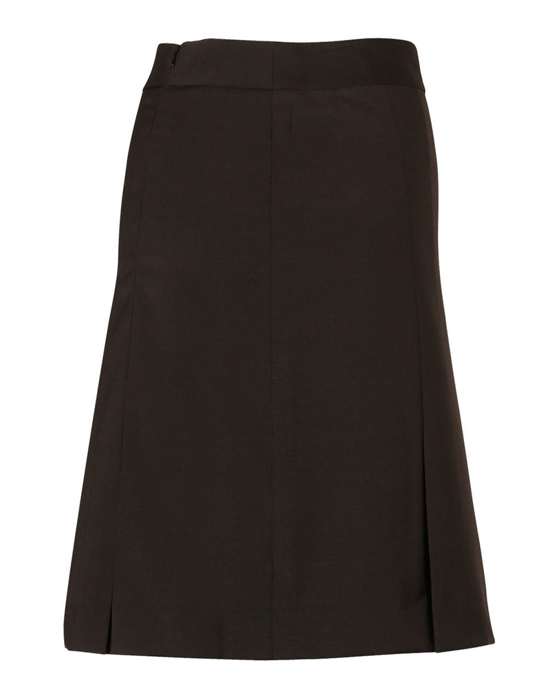 M9473 Women's Wool Blend Strecth Pleated SKirt