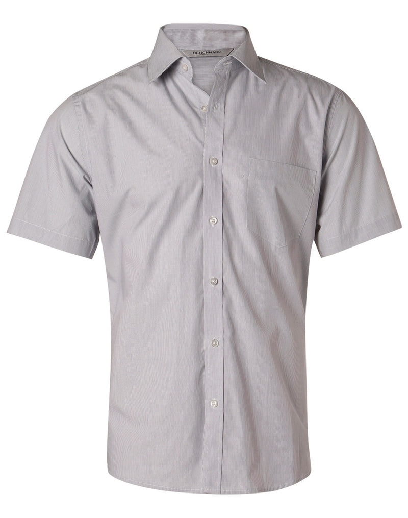 M7211 Men's Fine Stripe Short Sleeve Shirt