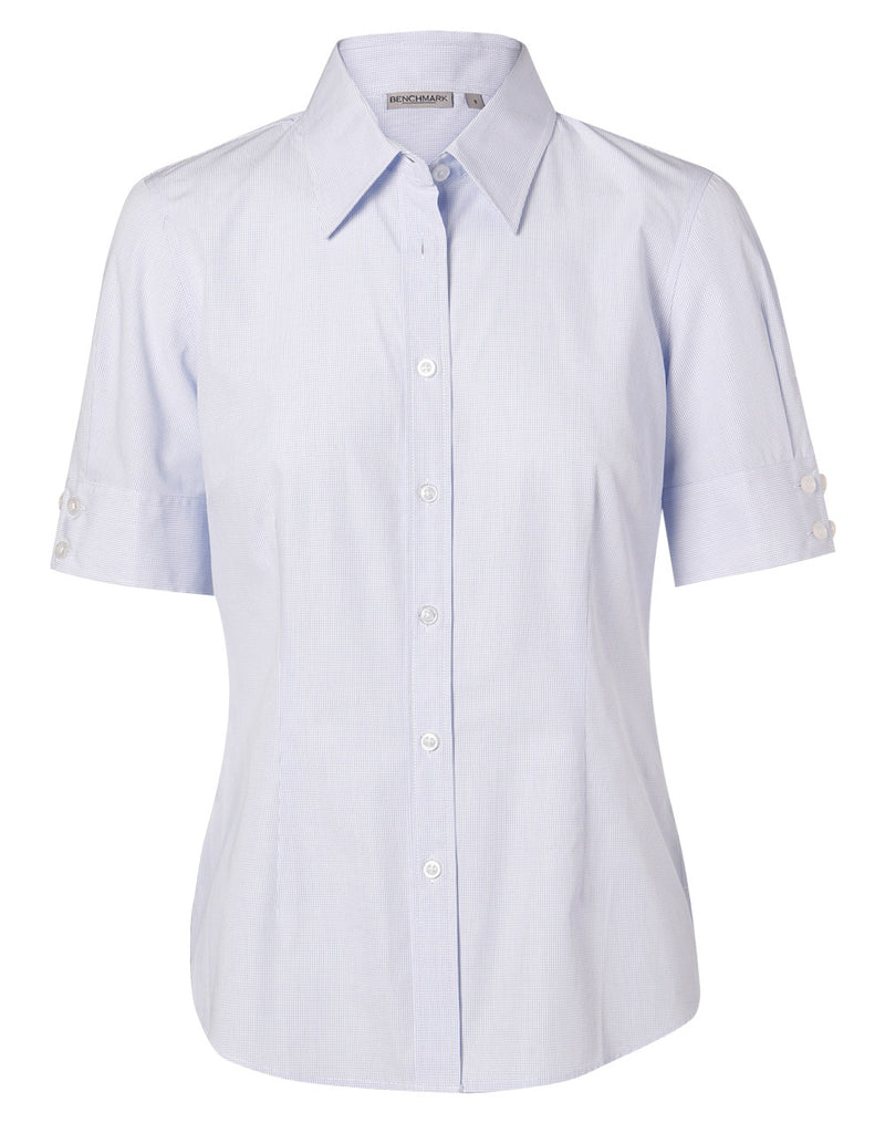 M8360S Women's Mini Check Short Sleeve Shirt
