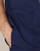 M7650 MENS V-NECK CONTRAST TRIM SCRUB TOP