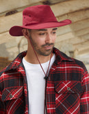 H1026 Slouch Hat With Break-away Clip Strap