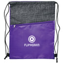 Crosshatch Drawstring Bag