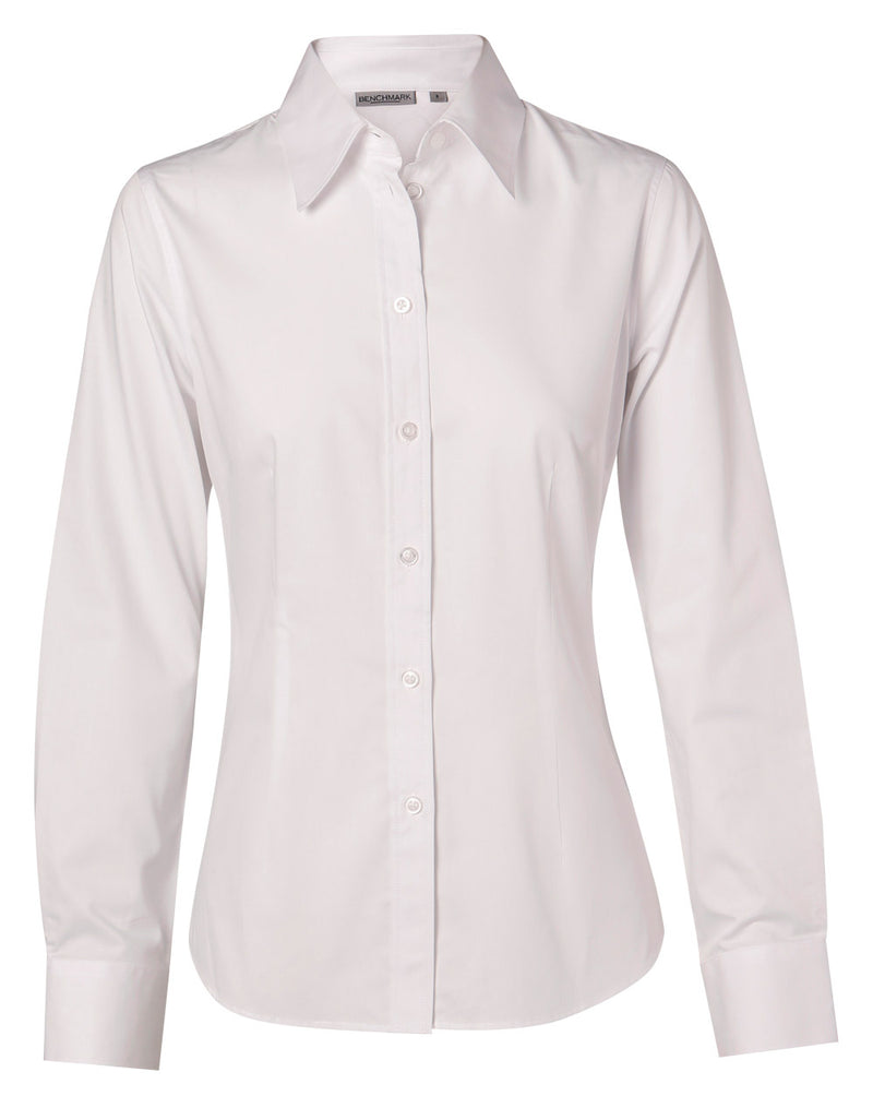 M8020L Women's Cotton/Poly Stretch Long Sleeve Shirt