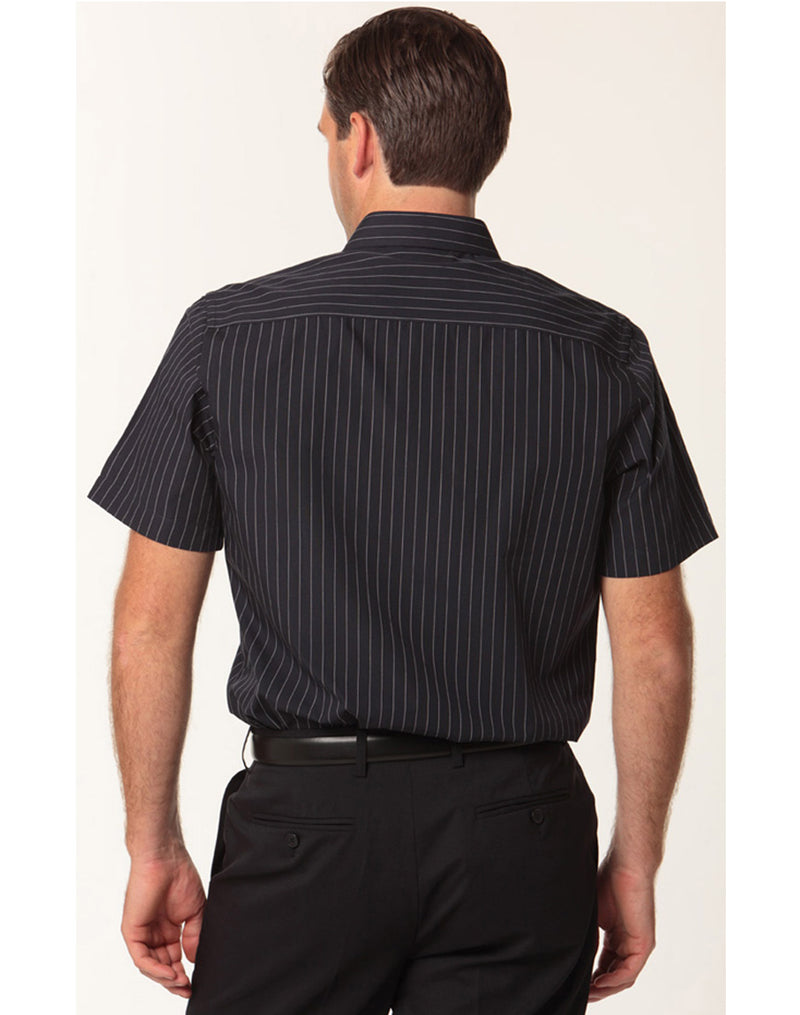 M7221 Men's Pin Stripe Short Sleeve Shirt