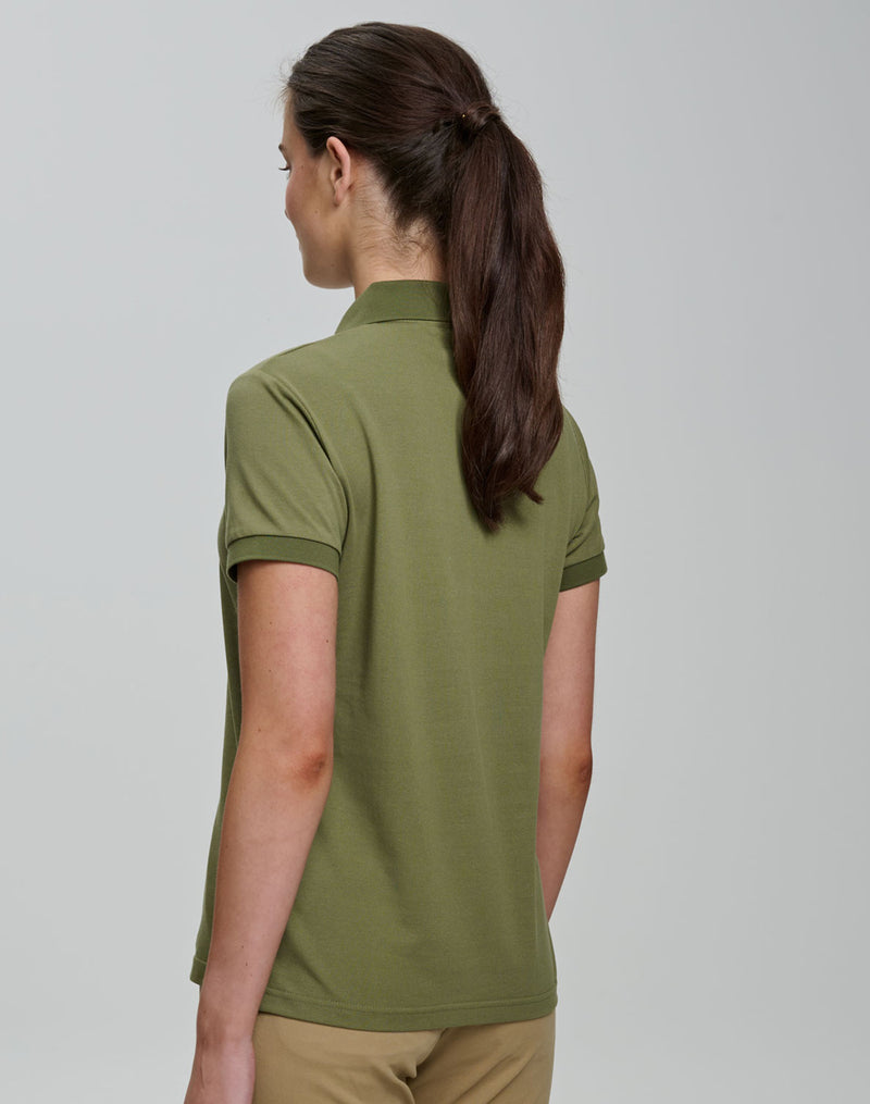 PS72 Ladies Ultrafine Cotton Pique Short Sleeve Polo