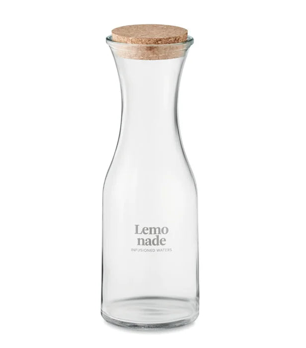 Recycled glass carafe