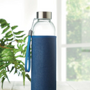 Glass Bottle with Denim look