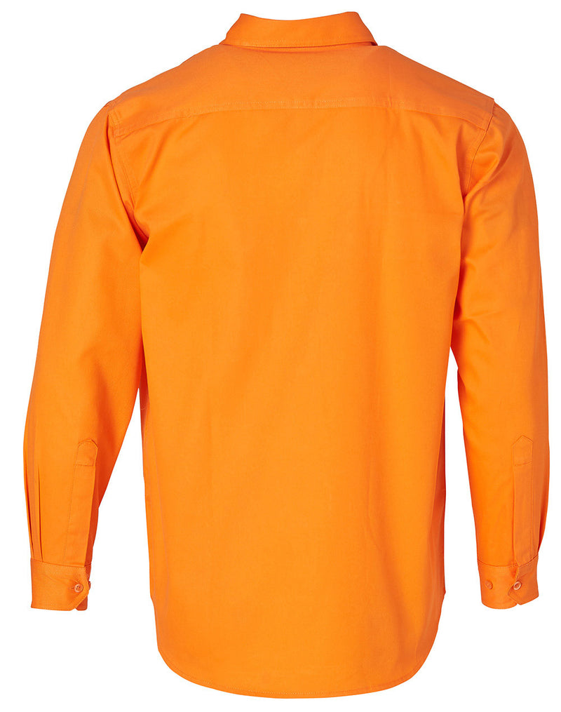 SW51 MEN'S HI-VIS L/S DRILL SHIRT