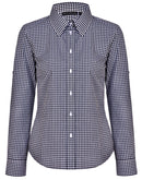 M8300L Ladies’ Gingham Check Long Sleeve Shirt