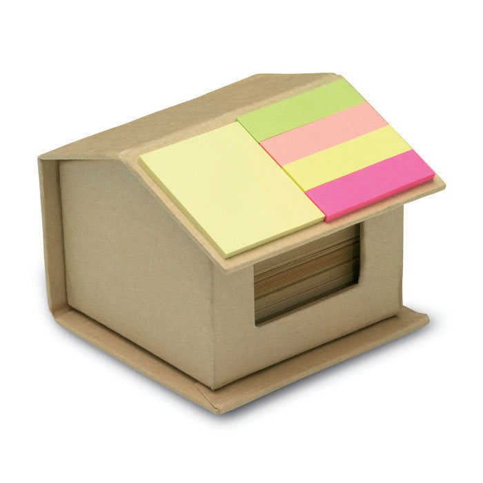 House-shaped memo dispenser