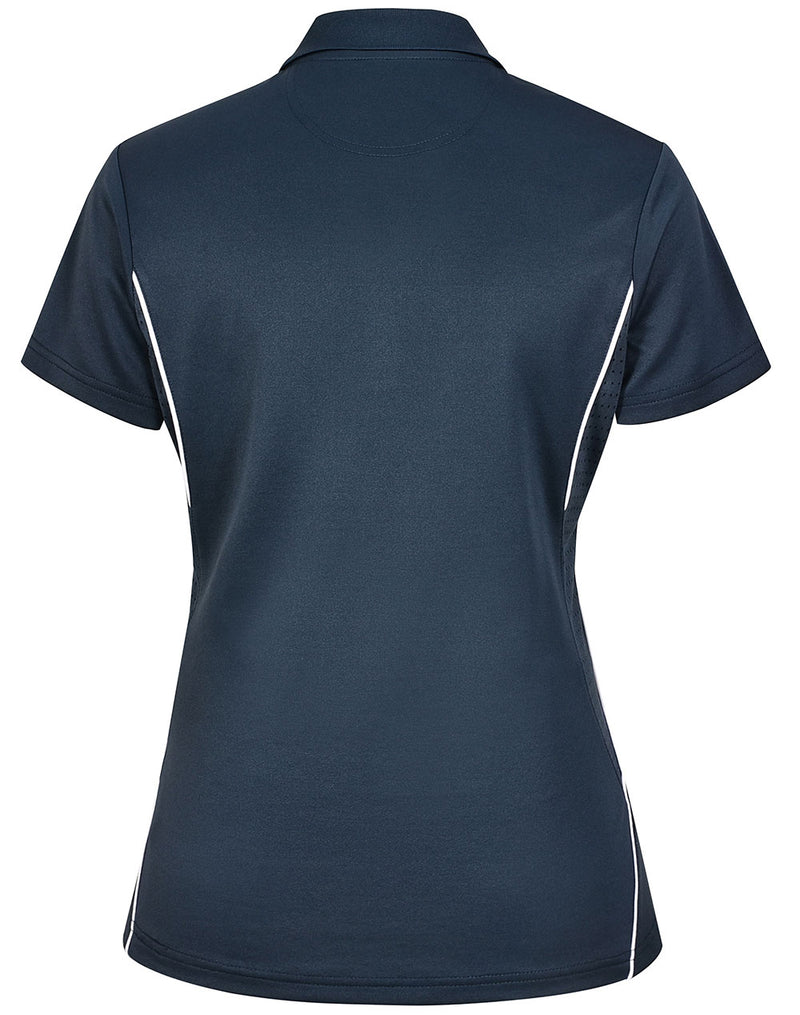 PS94 LADIES SUSTAINABLE POLY/COTTON CONTRAST SS POLO