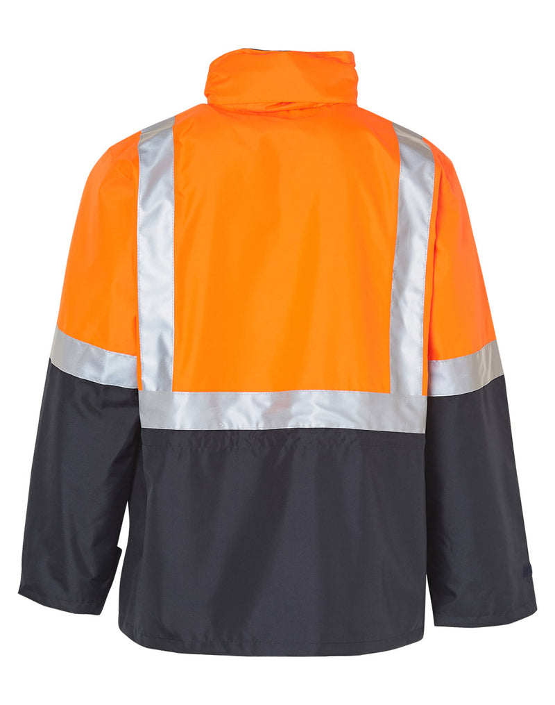 SW18A HI-VIS SAFETY JACKET WITH MESH LINING & 3M TAPES
