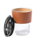 Take away design glass cup - 400ml