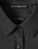 M8400L ASCOT LADIES LONG SLEEVE DOT JACQUARD STRETCH SHIRT