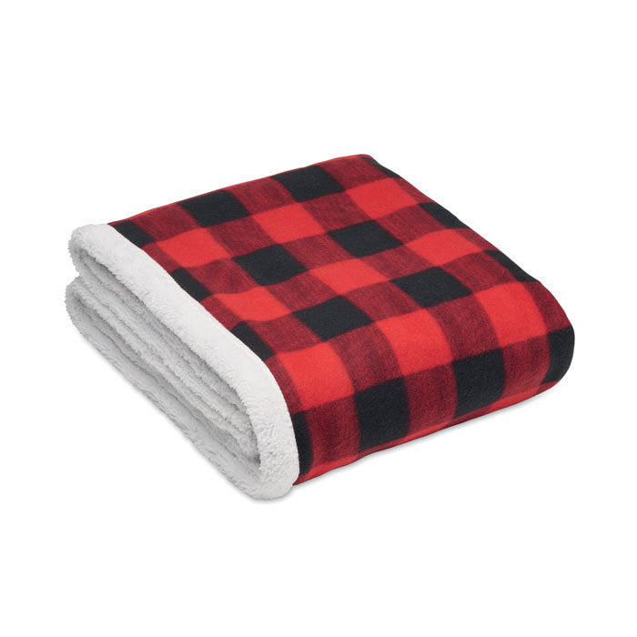 Sherpa lined RPET Blanket