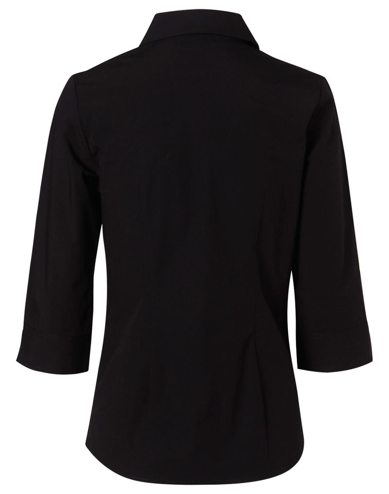 M8020Q Women's Cotton/Poly Stretch 3/4 Sleeve Shirt