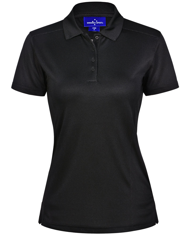 PS88 BAMBOO CHARCOAL CORPORATE SHORT SLEEVE POLO Ladies