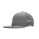 Peak 6 Panel Polyester Cap with Flat Visor, Perforated Sides