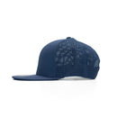 Peak 6 Panel Polyester Cap with Flat Visor, Perforated Sides