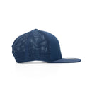 Peak 6 Panel Polyester Cap with Flat Visor, Perforated Sides