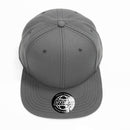 Clay 6 Panel Polyester Cap with Flat Visor