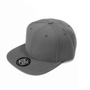 Clay 6 Panel Polyester Cap with Flat Visor