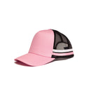Odyssey 5 Panel Cotton Cap with Striped Mesh Sides