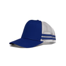 Odyssey 5 Panel Cotton Cap with Striped Mesh Sides